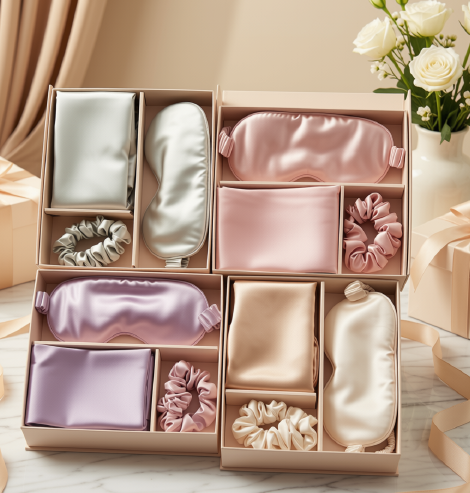 Give your customers smoother, healthier-looking hair. Our Hair Care Combo is made from 100% 6A mulberry silk, and its low-friction surface helps reduce frizz and breakage. Mix and match pillowcases, scrunchies, and hair bonnets in your own colors and designs, then customize labels, cards, cartons, and filling items to match your brand. Dropshipping with single-item fulfillment is available, so you can launch with low risk.